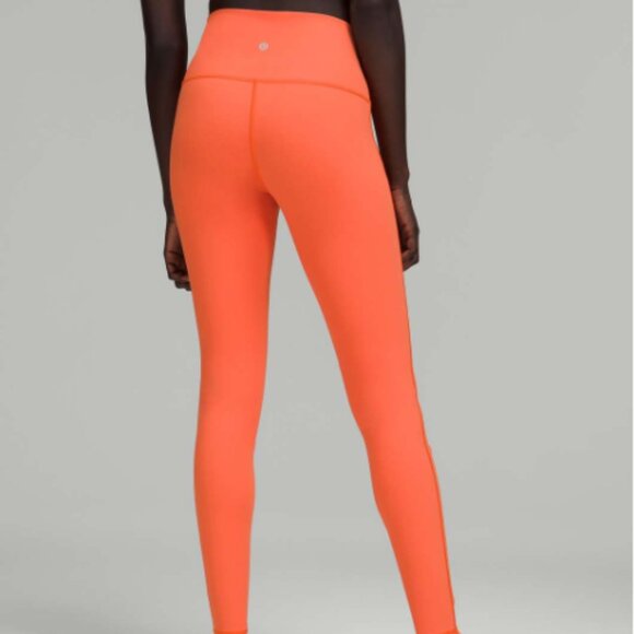 Lululemon Wunder Under High-Rise Tight 28" *Full-On Luxtreme  lined Warm Coral - Picture 1 of 7